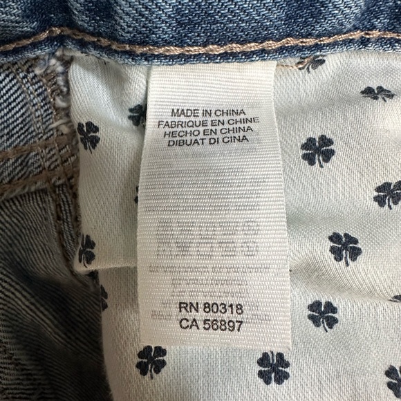 Lucky Brand Frayed Hem Denim Skirt - Picture 5 of 11